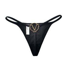 Solid Color Metal Chain Thong Personality (Option: T2V Buckle-M)