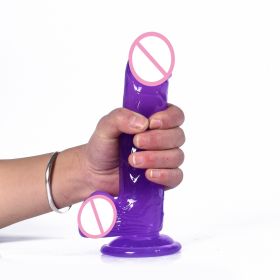 Jelly Clear Crystal Cannon Machine Female Supplies (Option: Purple-S)