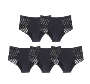 Breathable High Waisted Triangular Physiological Underwear (Option: 5PCS-S)