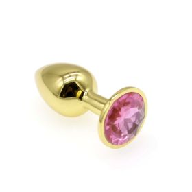 Small Gold Round Drill Metal Toy (Option: Gold-Pink diamond)