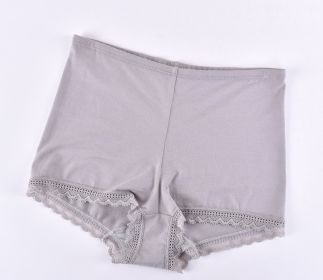 Women's Cotton Seamless Underwear (Option: 8851 C Gray-L)