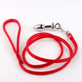 Metal Pull Ring Anal Tamponade For Vestibular Discharge (Option: Red traction rope)