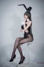 Bunny Girl Senior Sister Cosplay Clothes (Option: Black-Average Size)