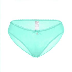 Women's Sexy Traceless Mesh Transparent Underwear (Option: Green-2XL)