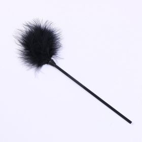 Supplies Feather Brush Stick Toys (Color: Black)