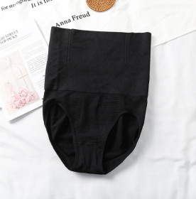 High-waisted Pull-in Pants Shaping Panties (Option: Black-M L)