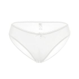 Women's Sexy Traceless Mesh Transparent Underwear (Option: White-S)