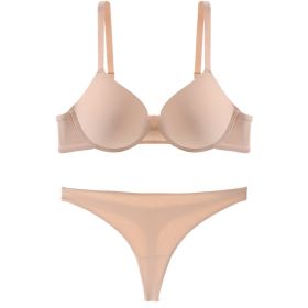 Cross Backless Bra Panties Set (Option: Flesh Colored Suit BT-S)