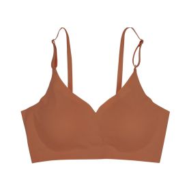 Beauty Back And Push Up Wireless Women's Underwear (Option: Skin Brown-M)