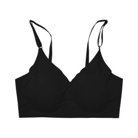 Beauty Back And Push Up Wireless Women's Underwear (Option: Black-S)