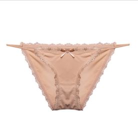 Women's Underwear Quick Drying Thin Strap (Option: Apricot-One size)