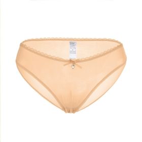 Women's Sexy Traceless Mesh Transparent Underwear (Option: Skin-S)