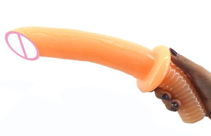 Double-headed Handle Skin Simulation Into Penis (Option: FAAK68 Flesh)