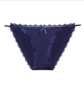 Women's Underwear Quick Drying Thin Strap (Option: Dark Blue-One size)