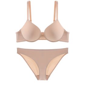 Cross Backless Bra Panties Set (Option: Flesh Colored Suit BP-M)